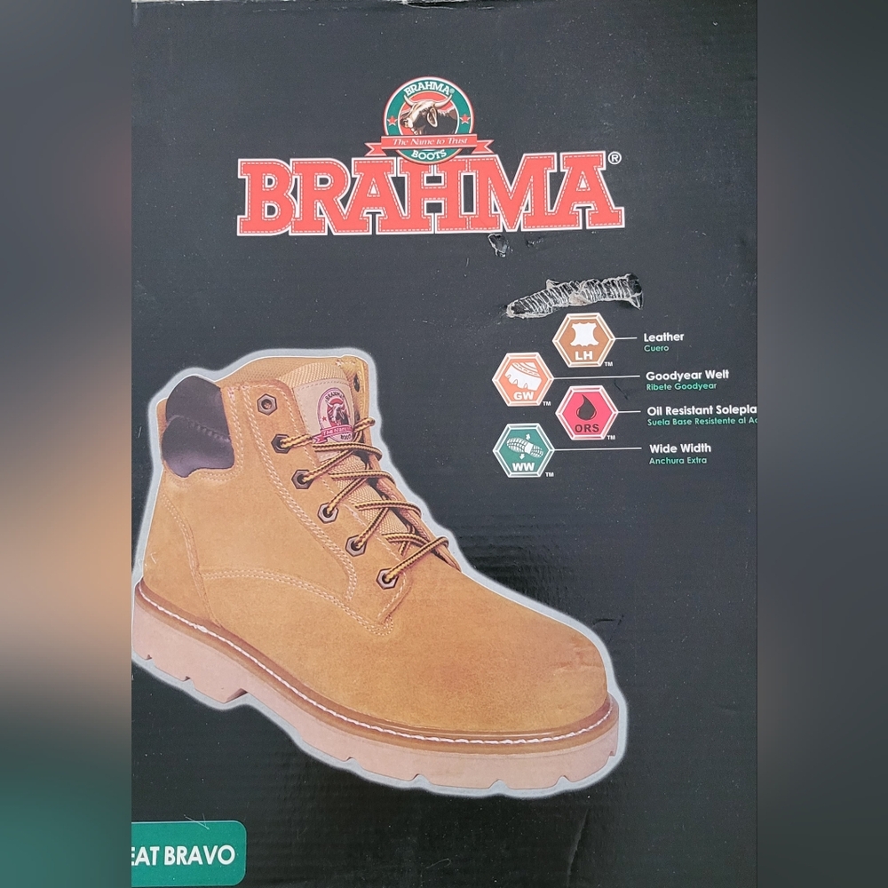 Leather work boots BRAHMA